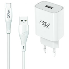 Myway mywepak0002 Cargador de pared USB Tipo C 15W con Cable